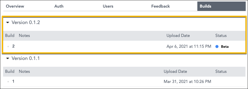 deploy beta version